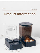 Load image into Gallery viewer, 1.2L/1.5L Pet Automatic Feeder Plastic Large Capacity Cat Dog Water Dispenser Feeder Set 3 Colors 2 Styles
