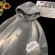 Load image into Gallery viewer, Loose Fit Letter Print Hoodie
