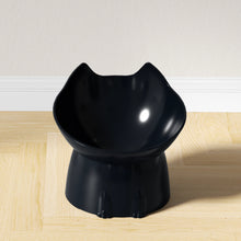 Load image into Gallery viewer, 1pc WhiskerWare Elevated Cat Bowl, Anti-Tip Plastic Raised Pet Feeding Dish with Tilted Edge, Neck Protection Kitty Food
