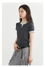 Load image into Gallery viewer, Color Contrast Patchwork Sport Tee
