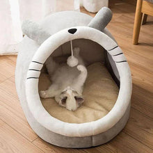Load image into Gallery viewer, Pet Tent Cave Bed for Cats Small Dogs Self-Warming Cat Tent Bed Cat Hut Comfortable Pet Sleeping Bed Foldable Removable Washable
