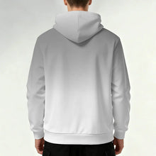Load image into Gallery viewer, Gray White Gradient Pullover Hoodie
