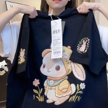 Load image into Gallery viewer, Women T-Shirts Loose Streetwear Unisex Fun Dog Printing Short Sleeve Cotton Girl Tees Female Top Summer 2026
