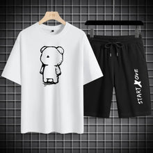 Load image into Gallery viewer, Suits for Men 2026 Summer Casual Joggers Tracksuit Casual Sweatpants Streetwear Anime Shorts Set Men's Sport Outfit T-shirts
