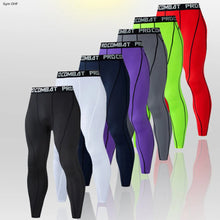 Load image into Gallery viewer, Gym Fitness T Shirt Men's Short Sleeve Summer Boxing Jersey Legging Men Rashguard Compression Pants Quick Dry Tight T-Shirts Men
