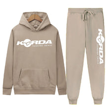 Load image into Gallery viewer, Men's Women 2Pcs Sets Fleece Sweatshirt Hoodies Pants Korda Inspired Tribute Male Sportswear Tracksuits Unisex Ensemble Homme
