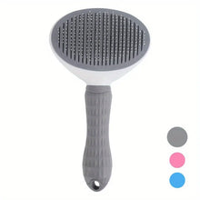 Load image into Gallery viewer, One-Click Pet Hair Removal Comb for Effortless Grooming of Dogs and Cats - Float Hair Removal Slicker Brush with Automatic Funct
