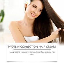 Load image into Gallery viewer, Keratin Hair Straightening Cream Reduce Dry Frizzy Damaged Hair Care Restore Soft Smooth Shiny Moisturizing Hair Conditioner
