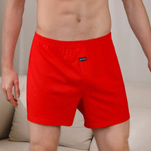 Load image into Gallery viewer, 100% Cotton Men Pajama Shorts Summer Solid Elastic Waist Short Pants Casual Breathable 3D Crotch Bottoms Sleepwear pijama hombre
