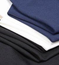 Load image into Gallery viewer, Waffle Stripe Long Sleeve Polo
