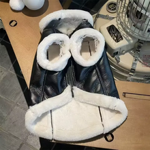 Load image into Gallery viewer, Pet Dog Jacket Autumn/Winter Thick Velvet Leather Sleeveless Vest Jacket Tank Top Integrated Coat Puppy Clothes for Small Dogs
