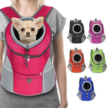 Load image into Gallery viewer, New Dog Pet Backpack Carrier Travel Bag Front Pack Breathable Adjustable with Safety Reflective Strips for Hiking Outdoor Cats
