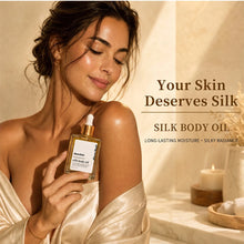 Load image into Gallery viewer, Silk Body Oil Face Body Versatile Care Fast Absorbing Deep Hydration Silky Smooth Brighten Even Tone Firm Skin Silk Body Oil
