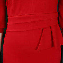 Load image into Gallery viewer, Elegant O-Neck Sheath Midi Dress
