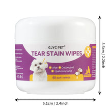 Load image into Gallery viewer, 1-Pack Gentle Pet Eye Wipes - Plant Extracts No Irritation Tear Stain Remover for Cats Dogs Portable Eye Care Essentials
