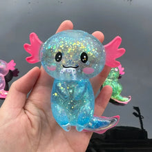 Load image into Gallery viewer, Colorful Salamander Maltose Fidgets Toys Squishy Malt Sugar Stretchy Axolotl Fun Squeeze Birthday Supplies Anti-Anxiety Gift
