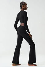 Load image into Gallery viewer, Women Two Pieces Fitness Yoga Set Solid Color Long Sleeve Gym Sportswear Breathable Quick Dry Workout Clothes Female Suit
