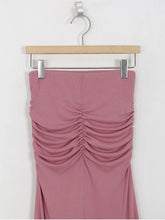 Load image into Gallery viewer, Shirred Satin High Waist Midi
