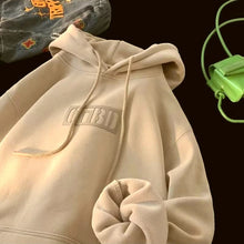 Load image into Gallery viewer, Loose Fit Letter Print Hoodie
