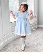 Load image into Gallery viewer, Embroidered Bow Princess Girls Dress
