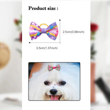 Load image into Gallery viewer, 100pcs Pet Accessories Dog Hair bows Fashion Cute Dog Bows  Rubber Bands Pet Hair Collar Decoration for Dog Accessories
