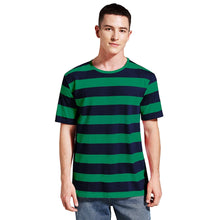 Load image into Gallery viewer, Men Striped T-Shirt Stripes Top Tees Male Fashion Short Sleeve Shirts Costume Cosplay Party Blue Red White Black Yellow T Shirt
