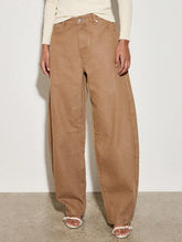 Load image into Gallery viewer, European style  American retro  high waisted wide leg jeans for women  new style for spring summer 2025  loose and slimming effe
