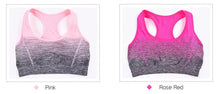 Load image into Gallery viewer, Sports Bra High Stretch Breathable Tops Fitness Women Padded for Running Yoga Gym Crop Bra Gradient Sports Bra for Workout Tops
