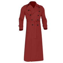 Load image into Gallery viewer, Men’s Luxury Full-Length Trench Coat – England Style Business Overcoat
