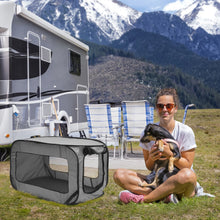 Load image into Gallery viewer, Dog Travel Crate Portable Pop Up Dog Crate with Zipper Mesh Door Foldable Small Dog Seat Kennel for Indoor Outdoor Puppy Cat
