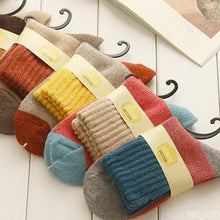 Load image into Gallery viewer, Cozy Patchwork Winter Sock Set
