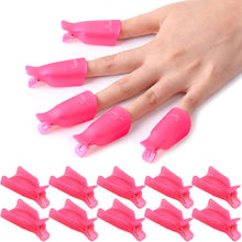 Load image into Gallery viewer, LULAA 10Pcs/16Pcs Plastic Nail Art Soak Off Cap Clip UV Gel Polish Remover Wrap Tool for Fingernail Removal Soak Off Clips
