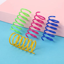 Load image into Gallery viewer, Kitten Cat Toys Wide Durable Heavy Gauge Cat Spring Toy Colorful Springs Cat Pet Toy Coil Spiral Springs 4/8/16/20pcs
