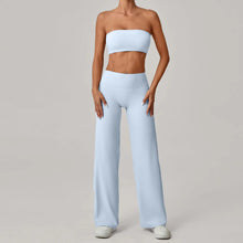 Load image into Gallery viewer, 2PCS Yoga Set Women Yoga Pant Workout Tracksuit Sportswear Gym High Waist Straight Leg Bottoms Fitness Bta Sports Suit XP01
