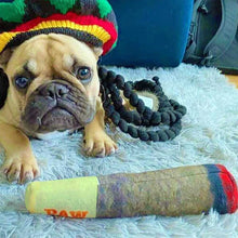 Load image into Gallery viewer, Funny Interactive Dog Toys - Cigar Design Plush Squeaky Pet Toys Grinding Teeth Creative Chew Toy For Small Medium Dog

