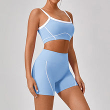 Load image into Gallery viewer, Yoga Set Women Sport Bra Gym Workout Legging High Waist Wide Flare Pant Fitness Sports Shorts Active Wear Suit
