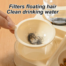 Load image into Gallery viewer, 1 PC 2-in-1 Automatic Feeder with Controllable Food Amount for Small Animal Pets Rabbits Cats Dogs Feeder Bowl with Drink Bottle
