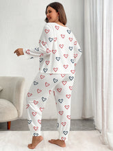 Load image into Gallery viewer, Plus Heart Print Pajama Set
