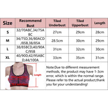 Load image into Gallery viewer, Breathable Sports Bra Top Fitness Women Brassiere Shockproof Padded Sport Bra Top Running Athletic Gym Push Up Bras Anti-sweat
