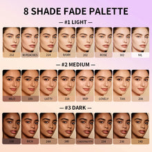 Load image into Gallery viewer, 8 Shade Soft Matte Cream Concealer Palette Full Coverage Fade Dark Circles Blemishes Waterproof Long Lasting Oil Control Makeup
