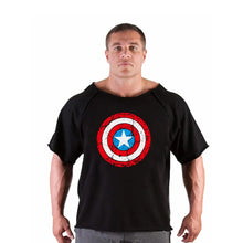 Load image into Gallery viewer, Men's T Shirts Fitness Men Bodybuilding  Shirt Batwing Sleeve Rag shirt Gym Fitness Muscle Running T shirt
