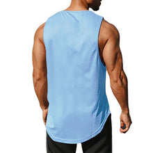 Load image into Gallery viewer, Summer Tank Top Mens Gym Fitness Training Clothing Quick Dry Silm Fit Bodybuilding Sleeveless Shirts Men Fashion Basketball Vest
