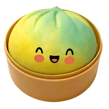 Load image into Gallery viewer, Premium Squishy Steamed Bun Dumpling Toy Slow Rising Glitter Stress Ball Stretchy Decompression Fidget Toy Desk Travel Gift ﻿
