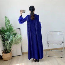 Load image into Gallery viewer, Women Elegant Evening Party Dresses 2025 Summer New Solid Colour Classic Long Sleeve Plate Flower Design Prom Dresses Female
