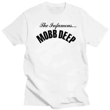 Load image into Gallery viewer, Mens Brand Fashion T-shirt Summer T Shirts Mobb Deep Mens Infamous on Red T-shirt Red Unisex Short Sleeve Male Casual Tee-shirt
