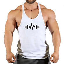 Load image into Gallery viewer, Gym Top Men T-shirts Fitness Man Clothes Muscular Bodybuilding Shirt Singlet Stringer Clothing Vest Men's Singlets Vests Tops
