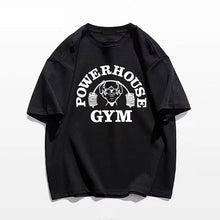 Load image into Gallery viewer, Summer Gym T-Shirts 100 Cotton Oversized Women's T Shirt Graphic Print Sporty Men Tee High Quality Men's Clothes Free Shipping
