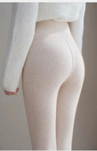 Load image into Gallery viewer, Pure Cotton Leggings Women Autumn Large Size High Waist Tight Nine-point Thickened Small Feet Make Them Look Slim Warm Pants
