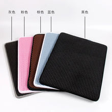 Load image into Gallery viewer, Cat Litter Mat With Gift Double Layer Waterproof Pet Litter Box Mat Non-slip Sand Cat Pad Washable Bed Mat Clean Pad Products

