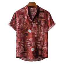 Load image into Gallery viewer, Casual Shirts For Men Shirt T-shirts Man 2024 New Men's Clothing Fashion Blouses Social Luxury Hawaiian Cotton High Quality
